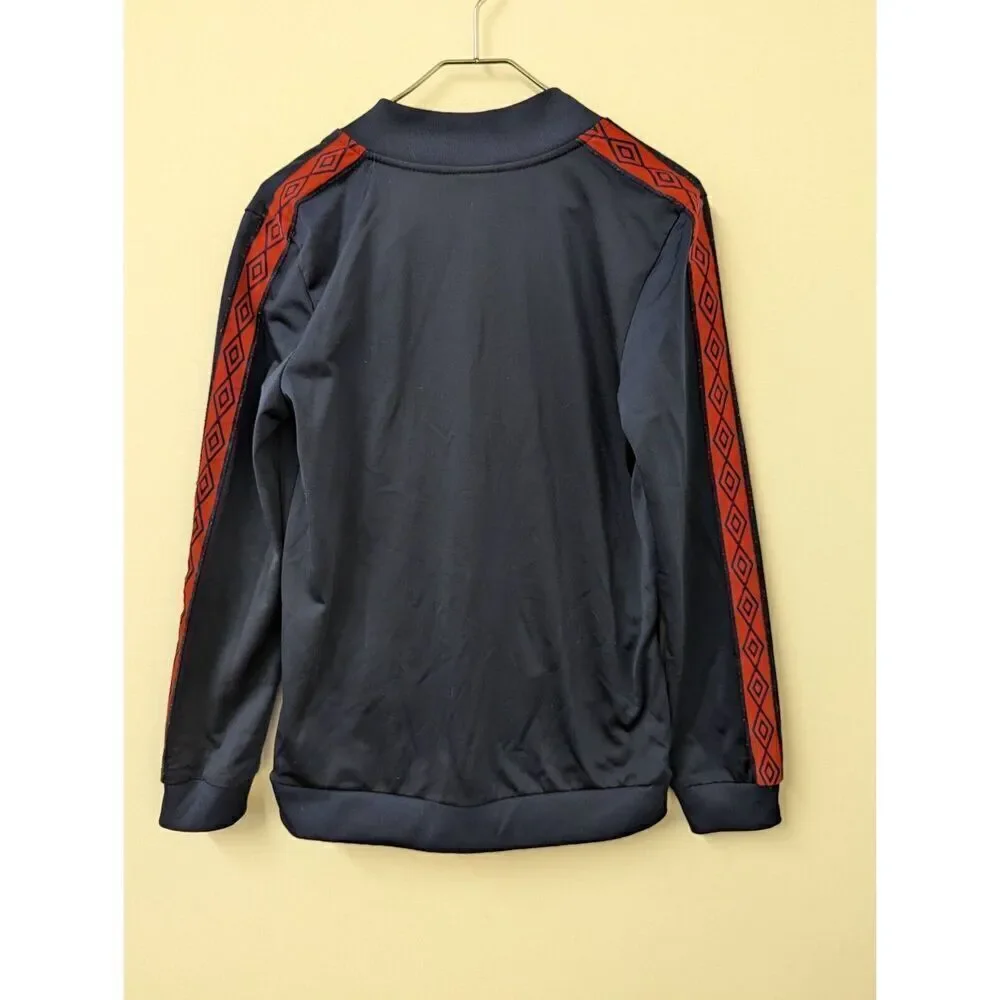 Youth Boys Umbro‎ Full Zip Warmup Track Jacket Gray Red XL 14/16  Gray Red